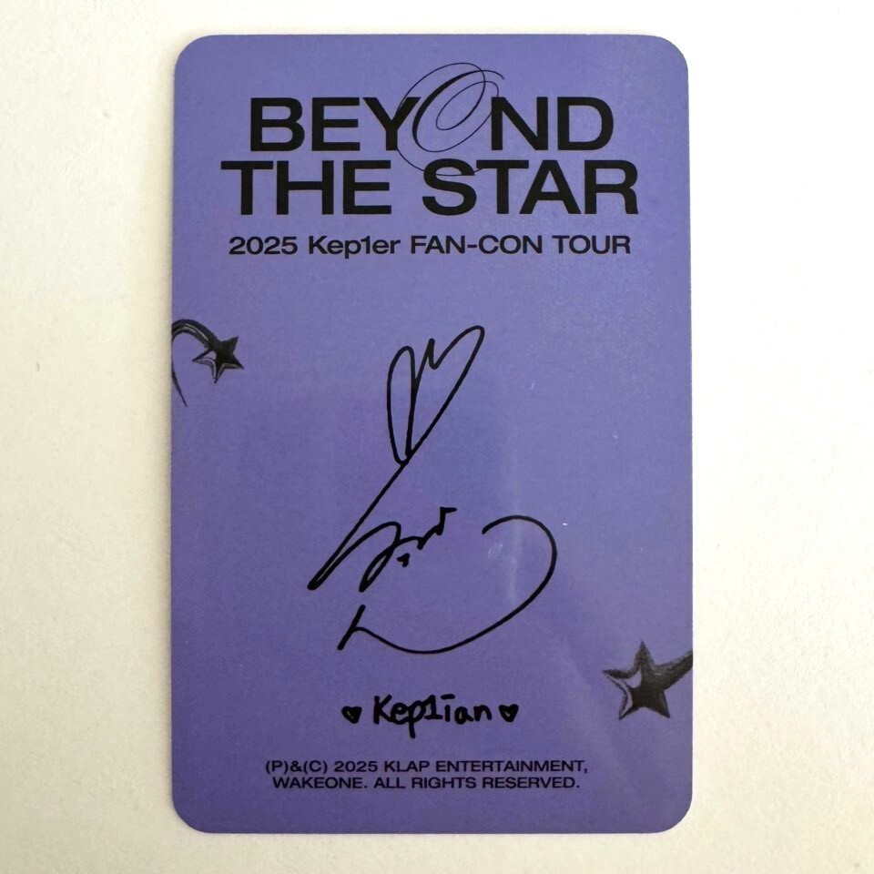 2025 Kep1er FAN-CON TOUR 直筆サイン ヨンウン レア Kep1er 2025 FAN-CON TOUR BEYOND THE STAR Official photocard | eBay