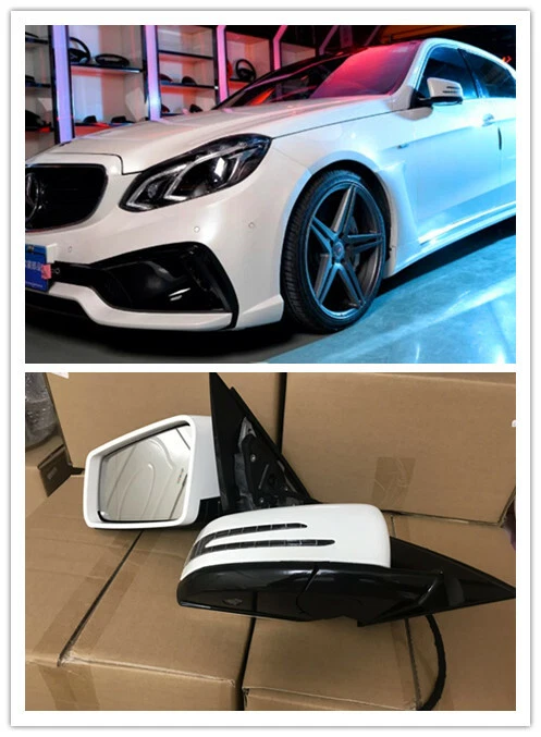 Juego de espejos retrovisores laterales de coche para Mercedes Benz clase E W212 E300 E200 E360 blanco Foto 2 de 4