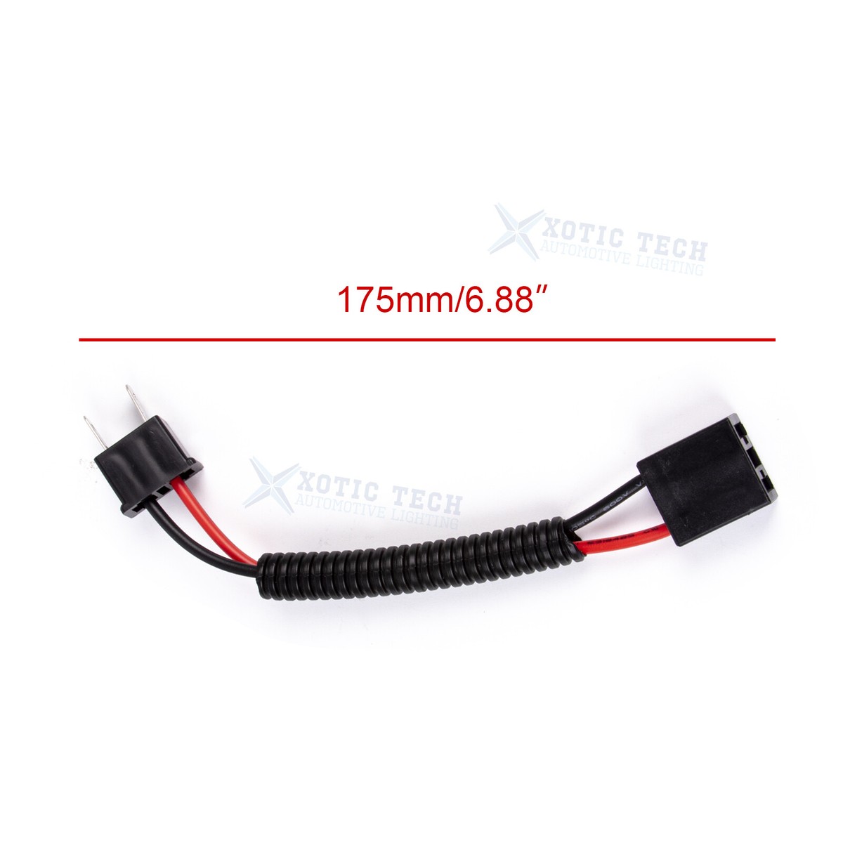 2PCS H7 Socket Pre-Wired Heavy Duty Wiring Harness Cord for