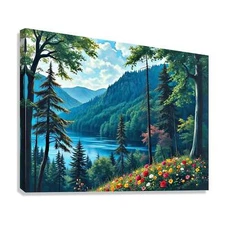 Tranquil Mountain Nature Art Print-43741
