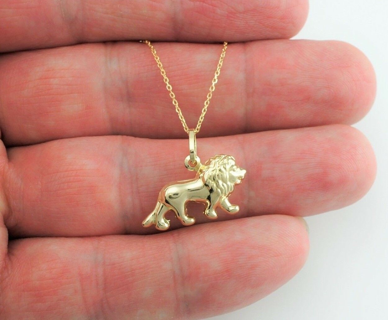 9ct Yellow Gold Leo Zodiac Necklace 40-45cm