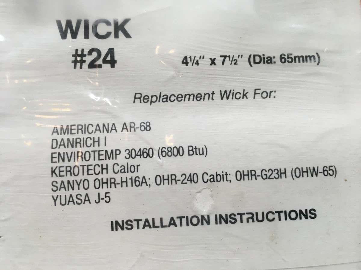 Kersosene Heater Replacement Wick #24 24 Cans Unlimted NEW FREE SHIPPING |  eBay