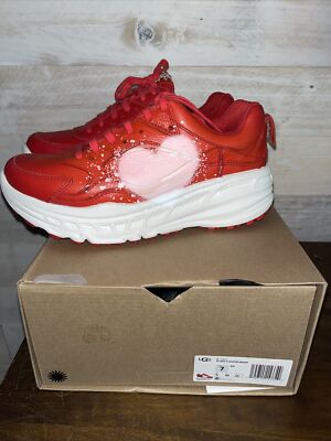 UGG Australia CA805 X Valentine Sneaker All Gender - Red - Men 5 / Women 6.5