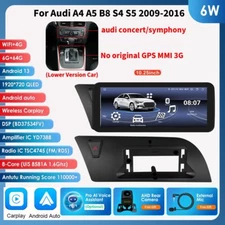10.25"Android13 Carplay Navi Upgrade Display For Audi A4 A5 S4 RS5 2010-2016 LOW