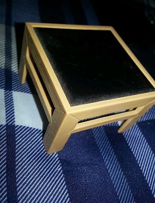 Vintage TOMY BETTER HOMES dollhouse table excellent 