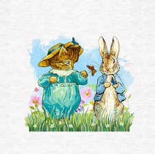 Tom Kitten And Peter Rabbit Craft Panel / Qulting 8 x 8 inch 