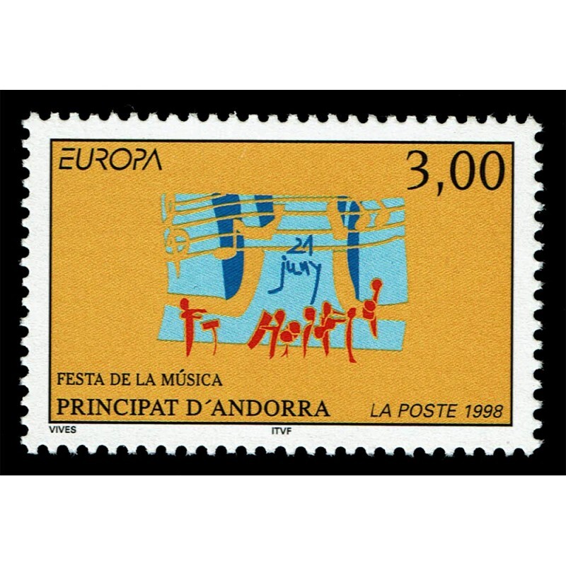 FR3169 - 1998 Andorra emissione Europa festival nazionali