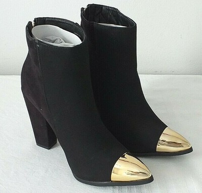 justfab black ankle boots
