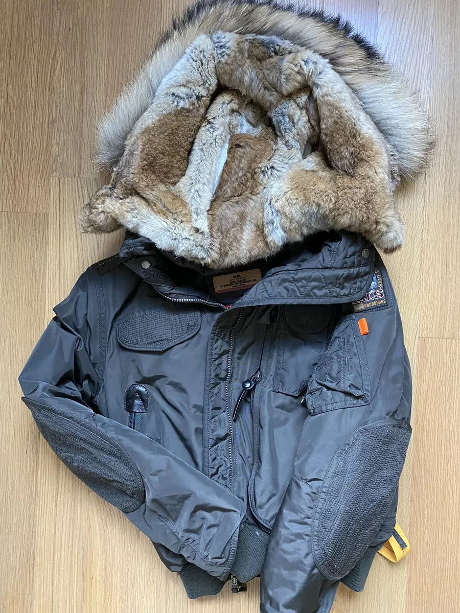 Parajumpers Masterpiece Gobi Hooded Down Puffer Bomber Small Military Green