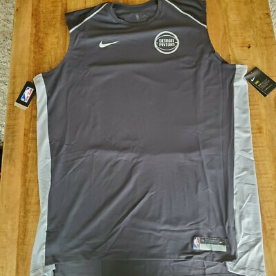 New Nike Detroit Pistons Dri-Fit Warmup/Practice Tank 918123-014 Men's 3XLT | eBay