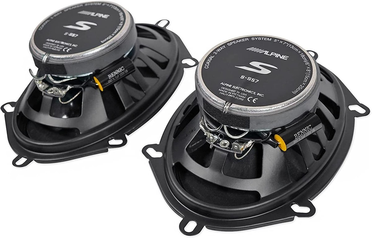 4) ALPINE S-S57 230 Watt 5x7