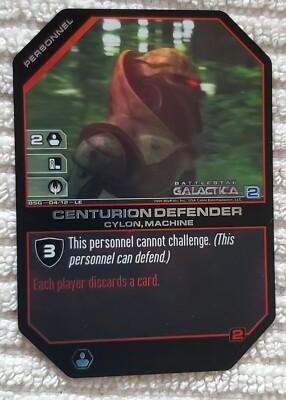 Battlestar Galactica CCG Centurion Defender 04/12 LE FOIL WizKids 2006 F.R.S