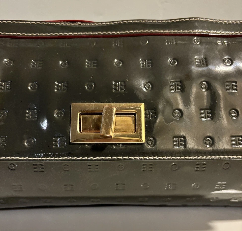 Bandolera de hombro ARCADIA Italia charol bosque verde oliva Foto 3 de 4