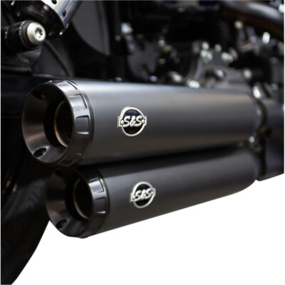 S&S Cycle Grand National Mufflers - Ceramic Black | 550-0725 | eBay
