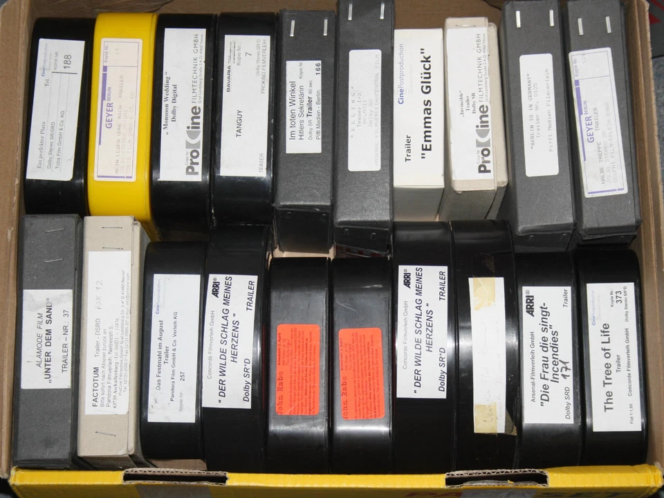 35mm-Filmtrailer Konvolut Kinowerbung diverse Arthouse-Filme 2000–2011 Lot #CP07