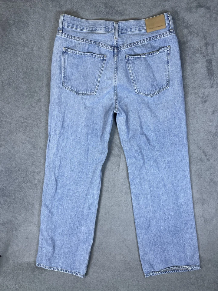 Citizens Of Humanity Jeans Womens 30 Blue Annina Wide Leg Denim Button Fly - Image 3 of 4