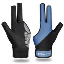 Billiard Pool Glove for Left Hand 3 Finger, Snooker Cue Sport Glove for Men Wome
