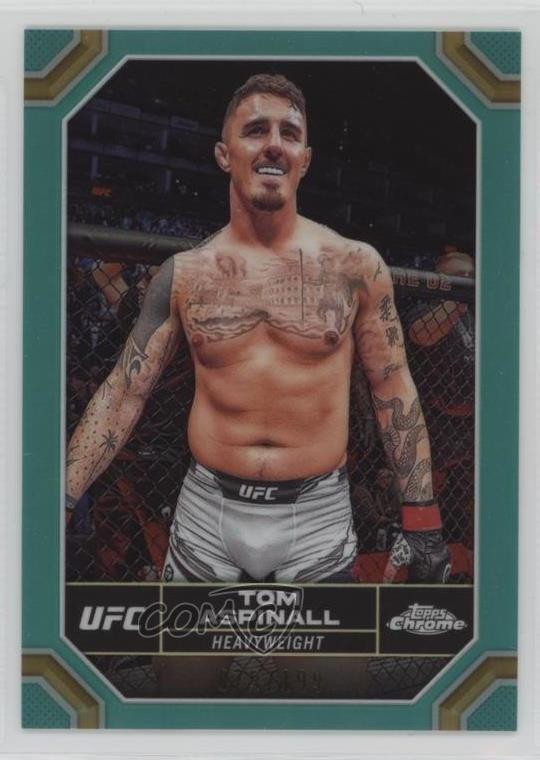2024 Topps Chrome UFC Aqua Refractor /199 Tom Aspinall #187 6ns
