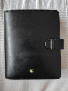 MONT BLANC オーガナイザー ブラック レザー 未使用品》 MONTBLANC モンブラン ホワイトスター オーガナイザー 長