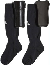 adidas Kids' Performance Sock Shin Guards Large Black/White