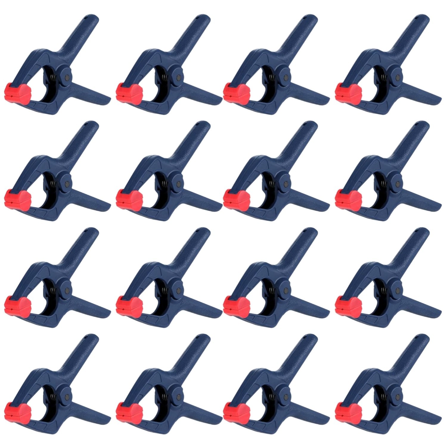 Ergonomic 16-Piece Spring Clamp Set for Woodworking and DIY Projects