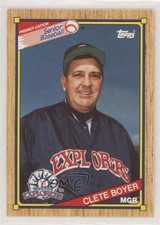 1989 Topps Senior Professional Baseball Association Box Set Clete Boyer #4 te2