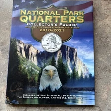 National Park Quarters Album 4 Panel Collector’s Folder 2010-2021 Phi/Denver
