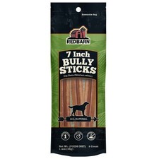 REDBARN 7" inch Bully Sticks Dog Chews  X 2  Two 2 Pack BOGO COMBO DEAL  