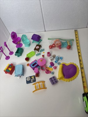 Mixed Lot Of My Little Pony And Other Miniature Doll Furniture And Accessories