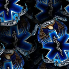 EMS Badge 22 - 18"x46" Hydrographic Film Hydro Dipping