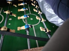 Outdoor Tischkicker schwarz mit Metallgest&auml;nge (gebraucht) mit Zubeh&ouml;r