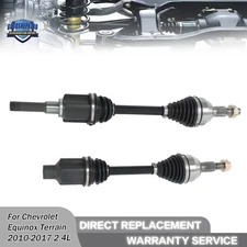 CV Axle Shaft Front Left & Right Set For Chevy Equinox 10-17 GMC Terrain 2.4L L4