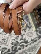 Bag s Replacement Strap Leather With Gold Tone Hardware Brown