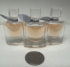 3 LANCOME LA VIE EST BELLE Eau De Parfum 0.13 oz./ 4 ml Splash MINI Travel Size