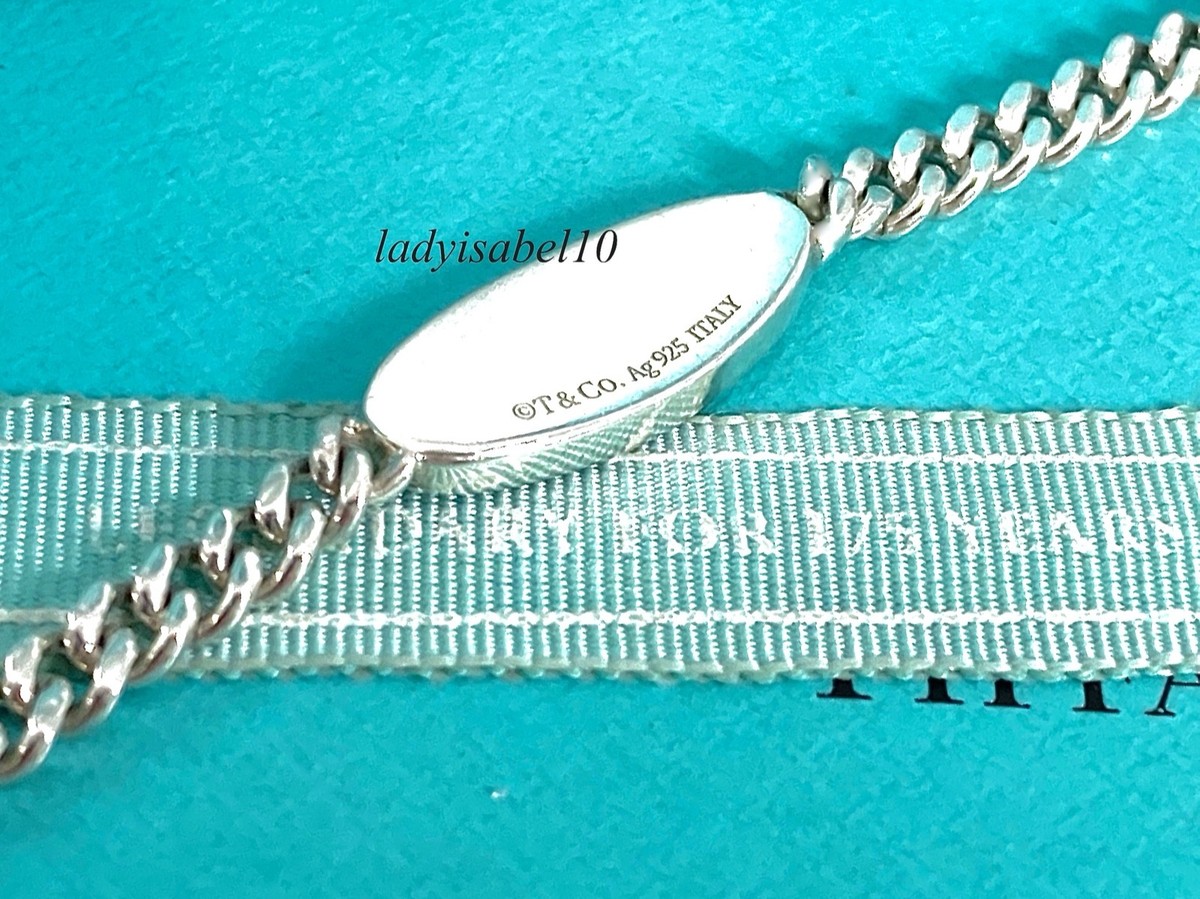 Return To Tiffany & Co. Diamond Oval ID Bracelet 6