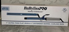 BaBylissPRO Nano Titanium 1  Ext Barrel Curling Iron  1  Ultra Thin Flat Iron
