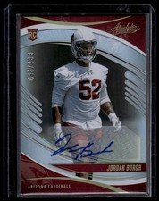 Jordan Burch 2025 Panini Absolute Signature Rookies Spectrum 96/299 Auto Rookie