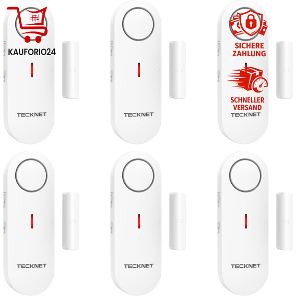 TüRalarm Fensteralarm Einbruchschutz Kabellose Alarmanlage 6 PCS FüR Haus BüRo-image