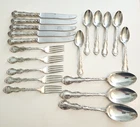 18 PIECES GORHAM STRASBOURG STERLING SILVER FLATWARE 685 GRAMS + KNIFES