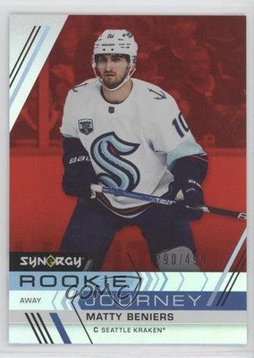 2022 Upper Deck Synergy Rookie Journey Red Away 290/499 Matty Beniers #RJ-5 7yx