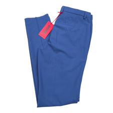 Image of Hugo Boss Hesten 232x Postal Blue Super Flex Performance Suit Pants Mens Size 32
