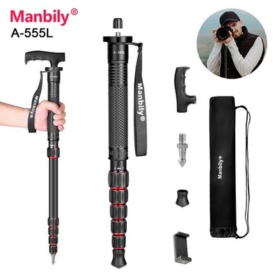 Manbily Einbeinstativ Kamera Wanderstock Aluminium Reisestativ Kompakt Leicht7KG