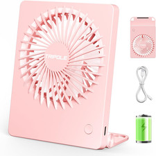 Tripole Mini Portable Desk Fan Rechargeable Ultra Quiet Small Fan 4.5 Inch Perso
