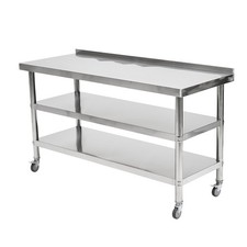 Stainless Steel Work Tables Commercial Kitchen Catering Prep Table Workstation