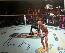 MAX HOLLOWAY SIGNED AUTOGRAPHED UFC MMA BLESSED 8X10 PHOTO BAS COA BECKETT