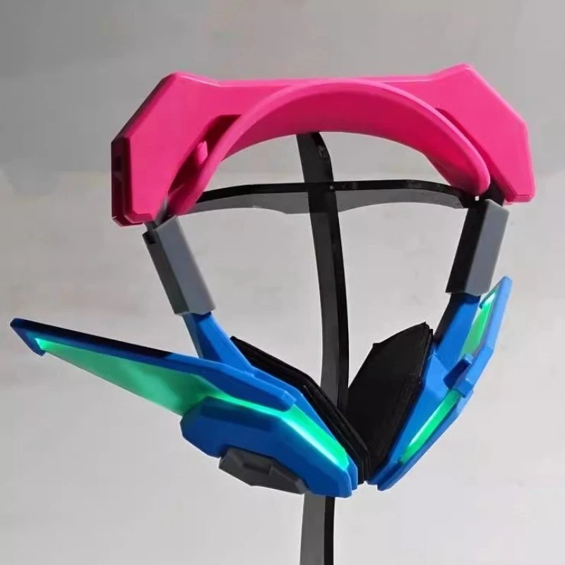 Headpiece Bluetooth Wireless Headphone DVA Overwatch Cosplay Glowing Halloween - Image 3 of 4