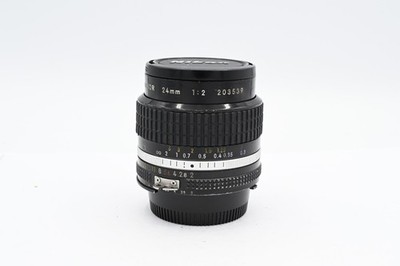 Nikon 24mm f/2 NIKKOR AIS Manual Focus Wide Angle Lens, with Caps