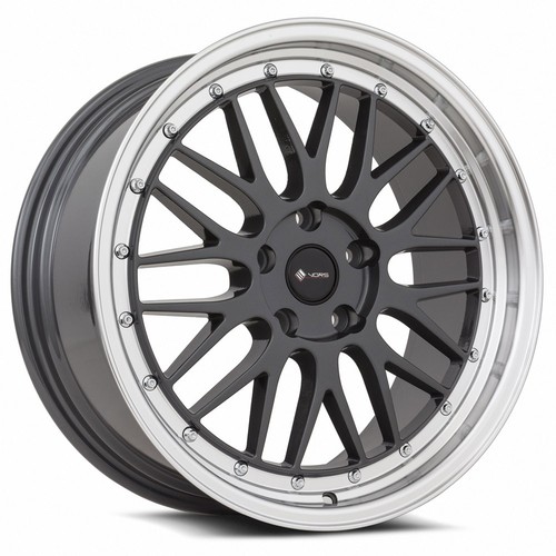 4-New 18" Vors VR8 Wheels 18x8 5x114.3 35 Hyper Black Rims 73.1 - Picture 7 of 7