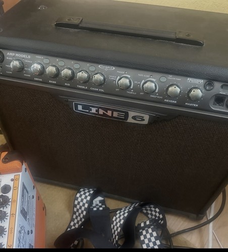 Line 6 Spider Jam 75 watt guitar amp. many pre recorded play along songs