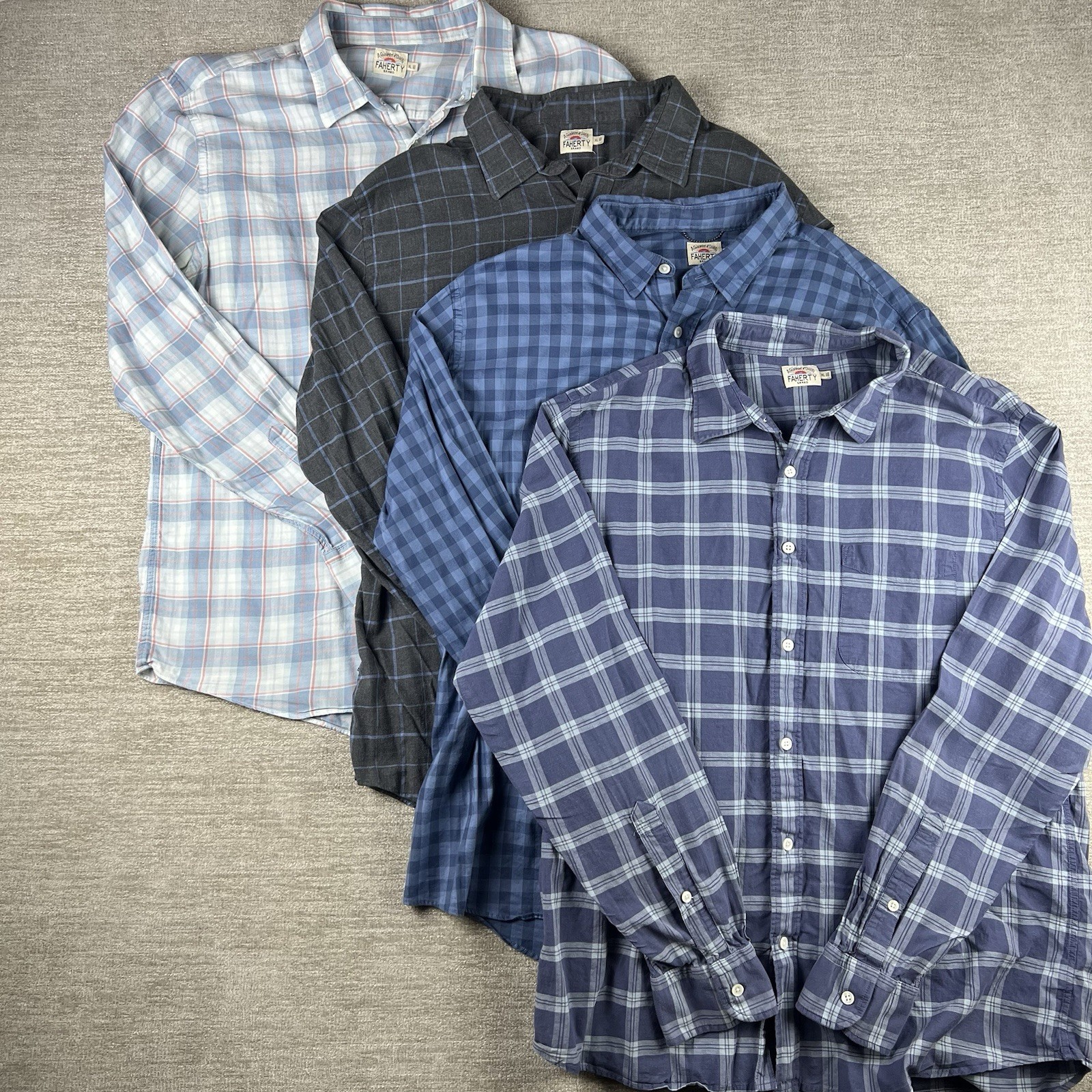 Faherty Bundle Long Sleeve Button Up Shirts Mens … - image 1